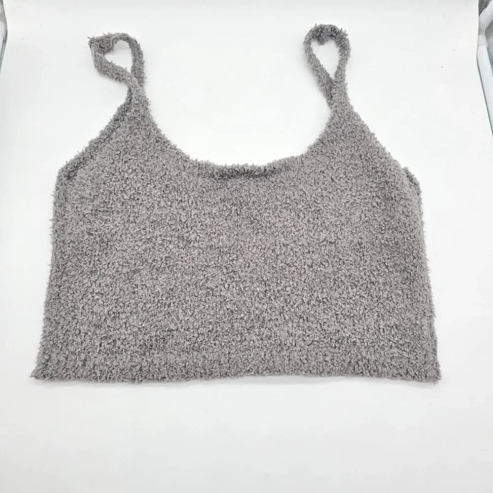 SKIMS Cozy Knit Plush Lounge Tank Gray Plus Size 4X 5X